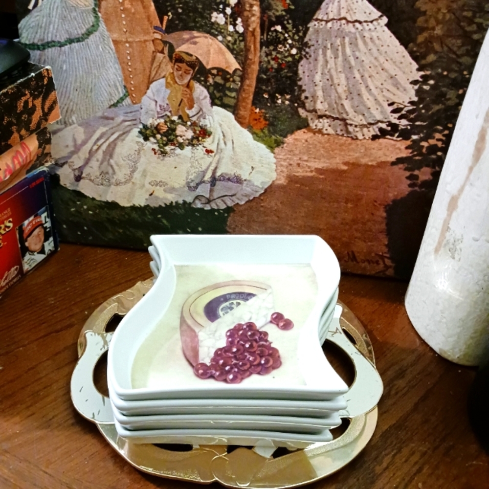 Cider House Designer Home Decor 🍎🍇Designpac Serving Dishes Cheese Snack Plates